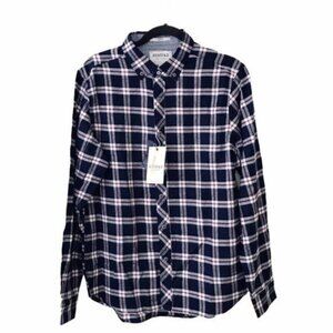 Heritage Slim Fit Check Plaid Button Down Shirt NWT Large